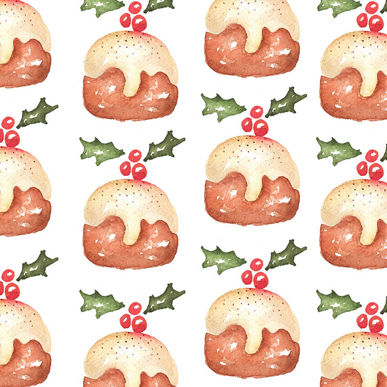 holiday food illustration
